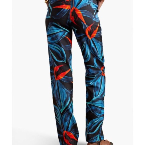 💞 💞NWT LOUISA BALLOU
Printed cotton  twill straight-leg pants - Picture 4 of 12
